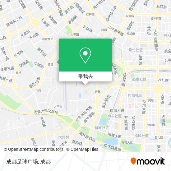 成都足球广场地图