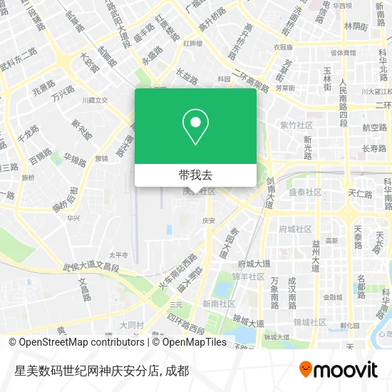 星美数码世纪网神庆安分店地图