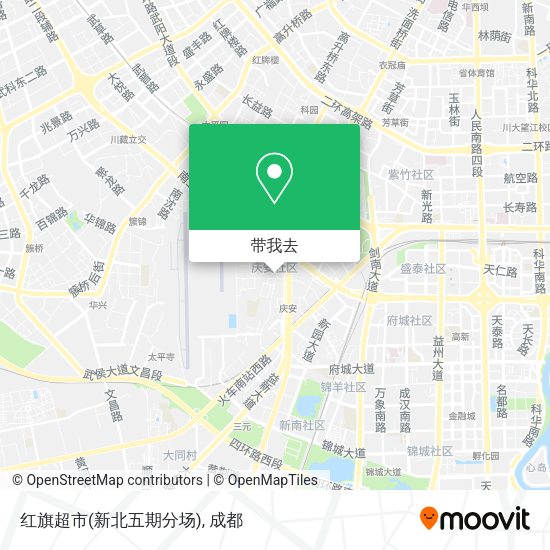 红旗超市(新北五期分场)地图