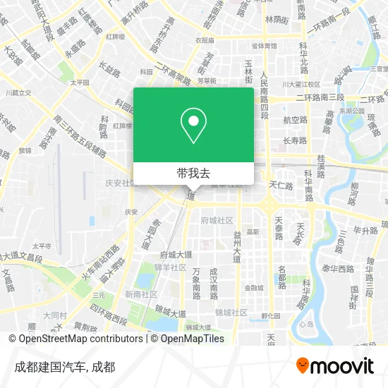 成都建国汽车地图