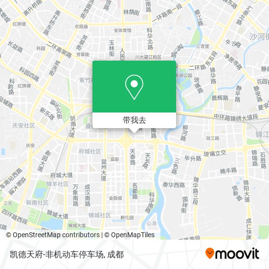 凯德天府-非机动车停车场地图