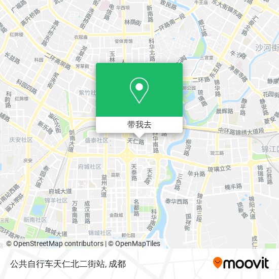 公共自行车天仁北二街站地图