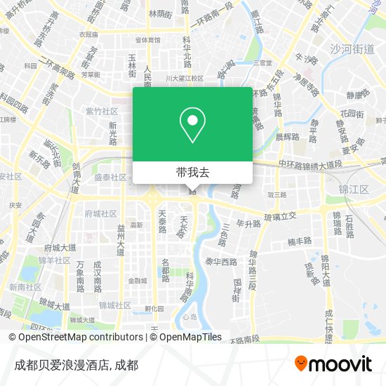 成都贝爱浪漫酒店地图