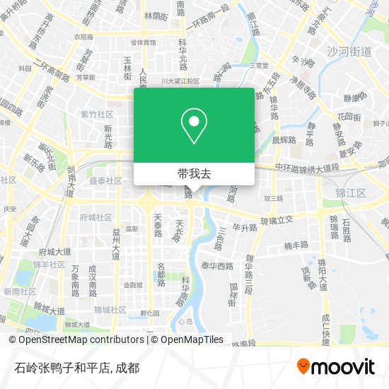石岭张鸭子和平店地图