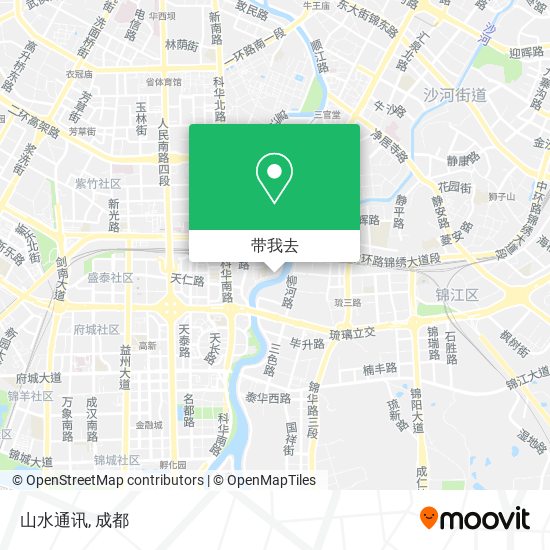 山水通讯地图