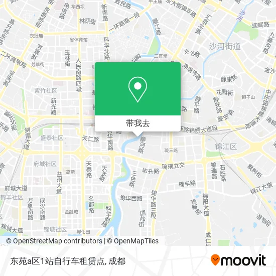 东苑a区1站自行车租赁点地图
