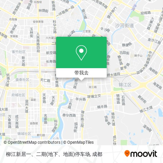 柳江新居一、二期(地下、地面)停车场地图