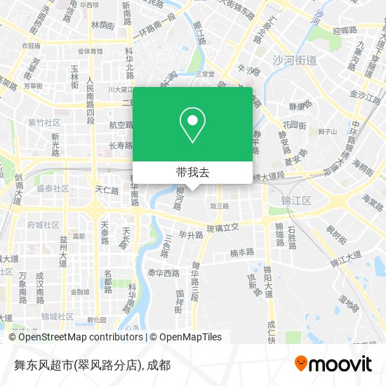 舞东风超市(翠风路分店)地图