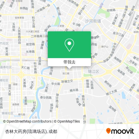 杏林大药房(琉璃场店)地图
