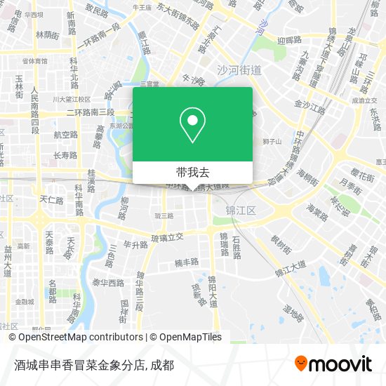 酒城串串香冒菜金象分店地图