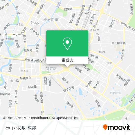乐山豆花饭地图