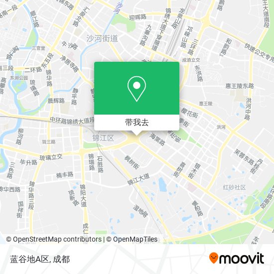 蓝谷地A区地图
