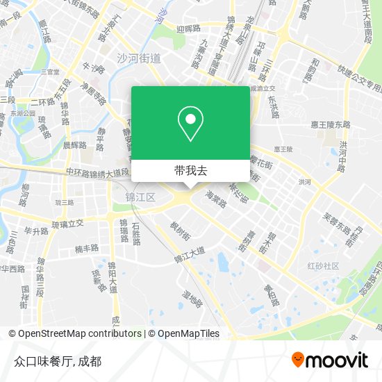 众口味餐厅地图
