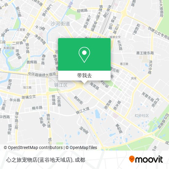 心之旅宠物店(蓝谷地天域店)地图