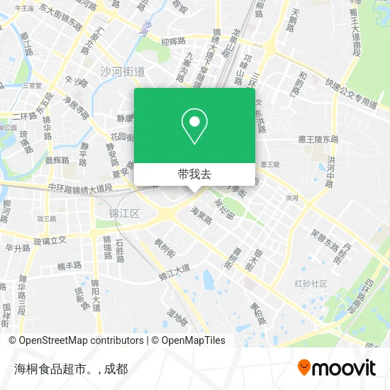 海桐食品超市。地图