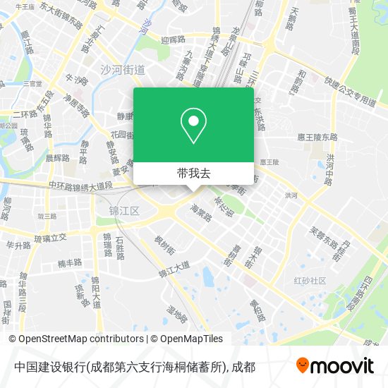 中国建设银行(成都第六支行海桐储蓄所)地图