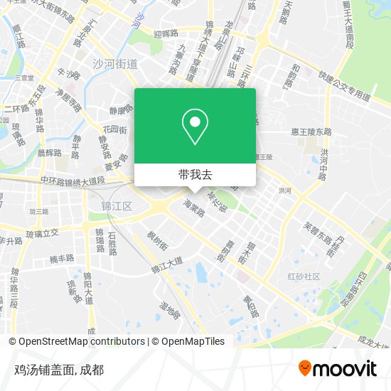 鸡汤铺盖面地图