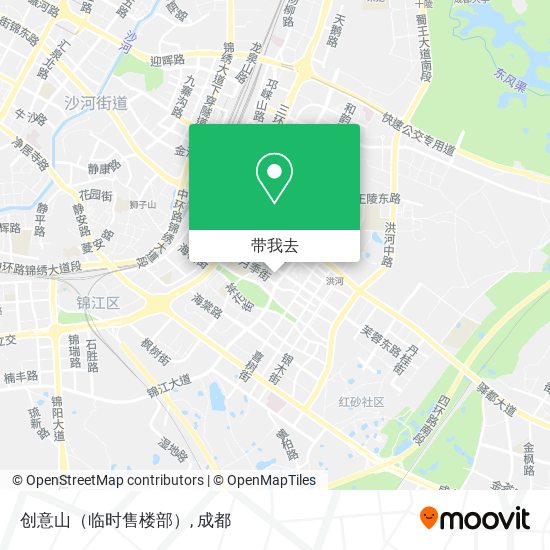 创意山（临时售楼部）地图
