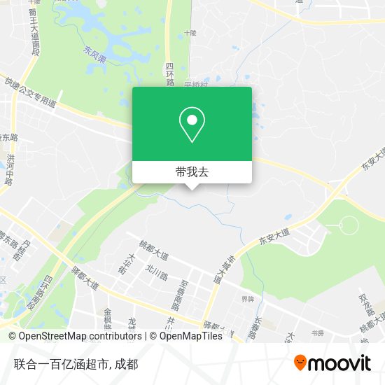 联合一百亿涵超市地图