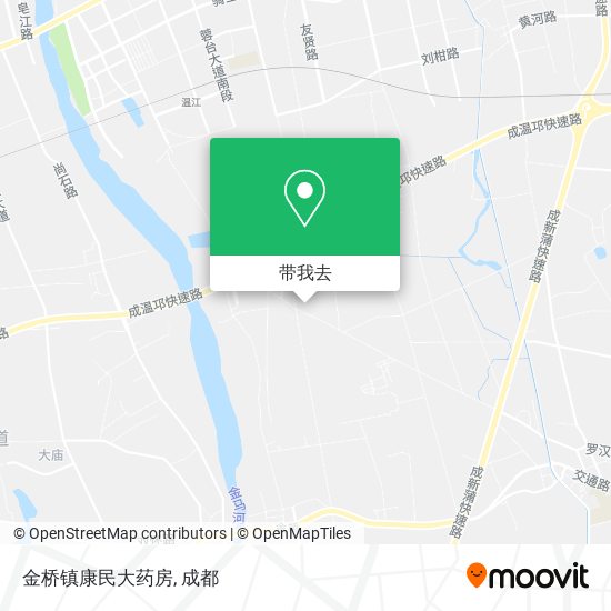 金桥镇康民大药房地图