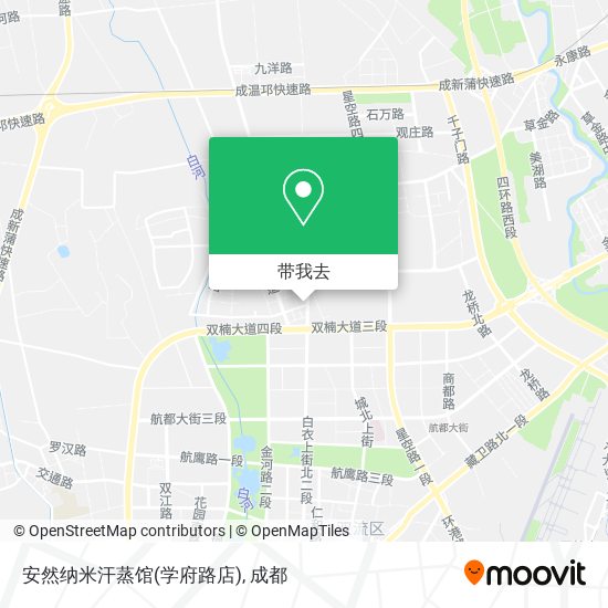 安然纳米汗蒸馆(学府路店)地图