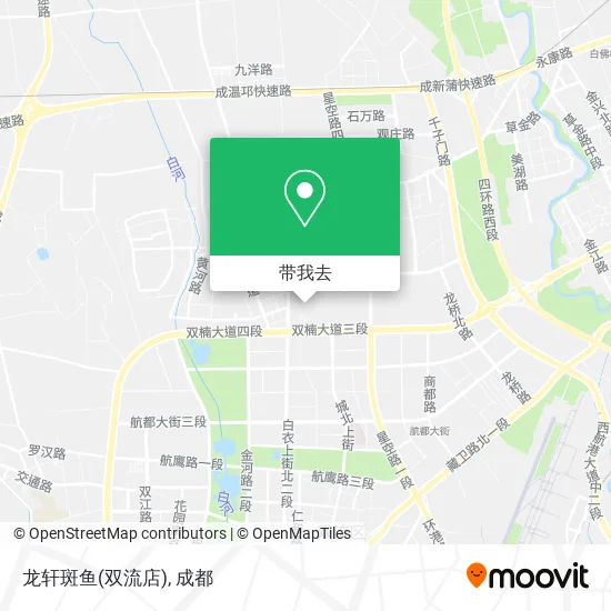 龙轩斑鱼(双流店)地图