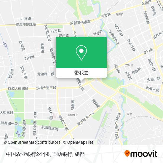 中国农业银行24小时自助银行地图