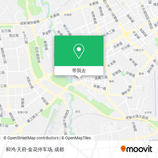 和鸿·天府-金花停车场地图