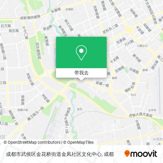 成都市武侯区金花桥街道金凤社区文化中心地图