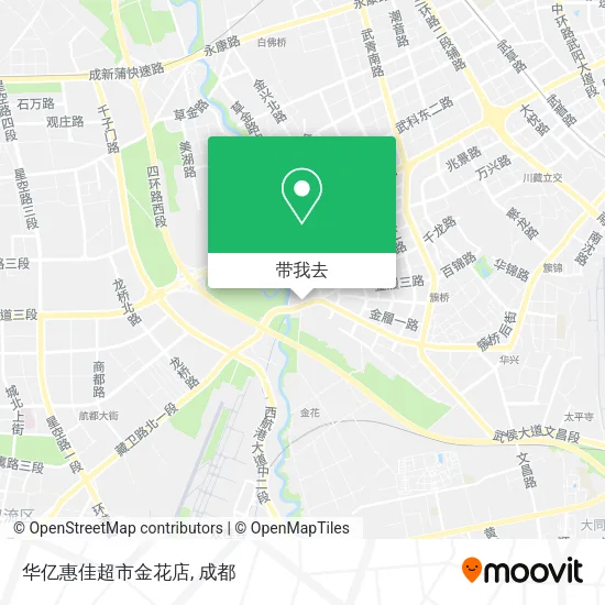 华亿惠佳超市金花店地图