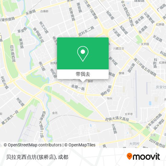 贝拉克西点坊(簇桥店)地图