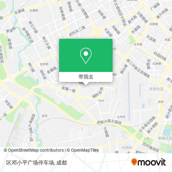 区邓小平广场停车场地图