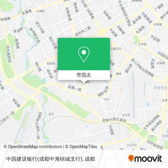 中国建设银行(成都中海锦城支行)地图