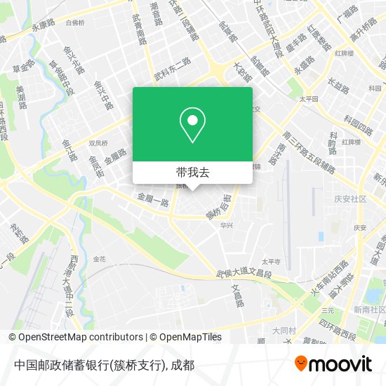 中国邮政储蓄银行(簇桥支行)地图
