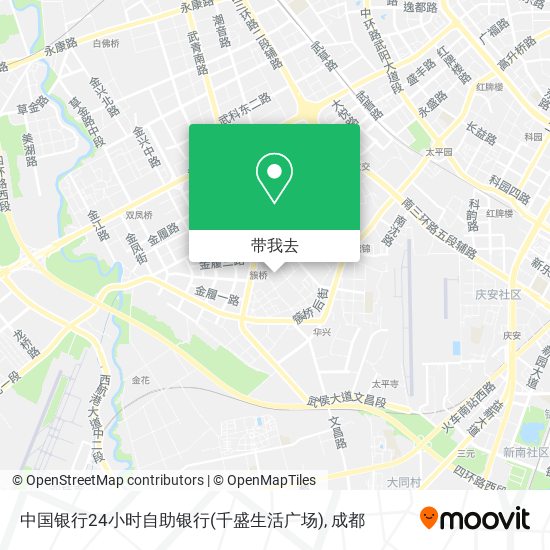 中国银行24小时自助银行(千盛生活广场)地图