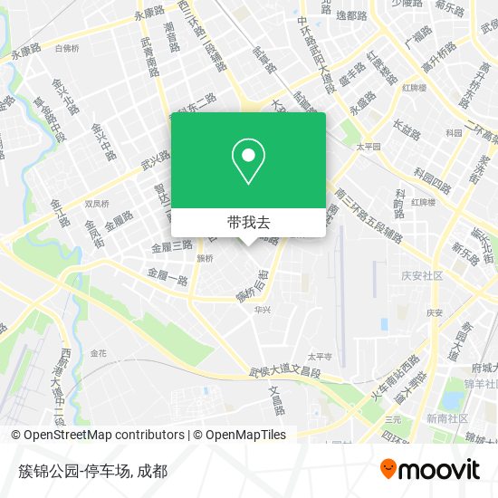 簇锦公园-停车场地图