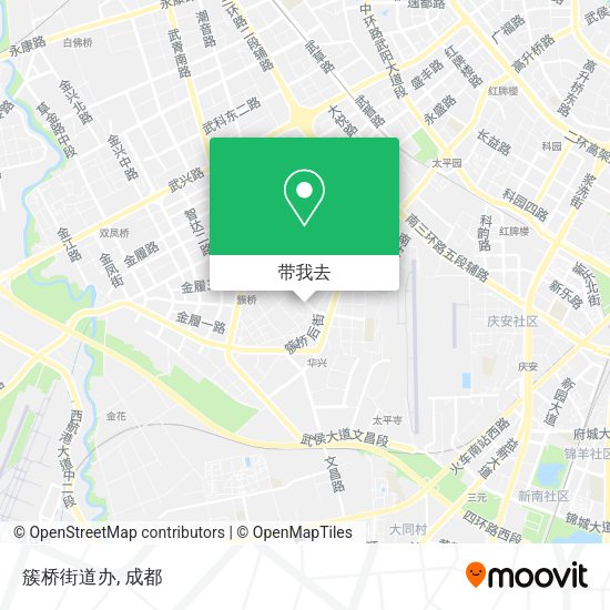 簇桥街道办地图