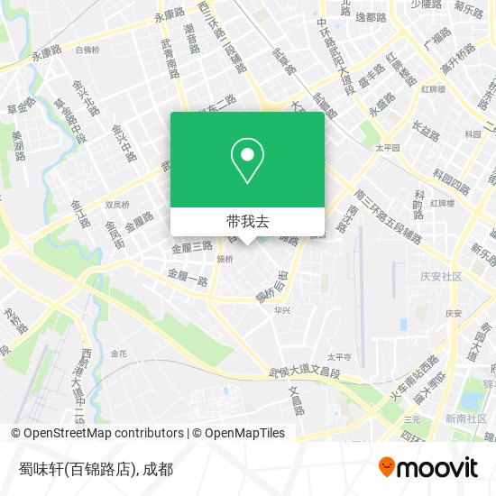 蜀味轩(百锦路店)地图