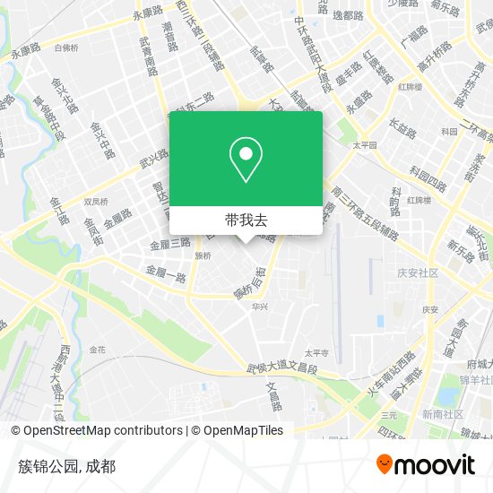 簇锦公园地图