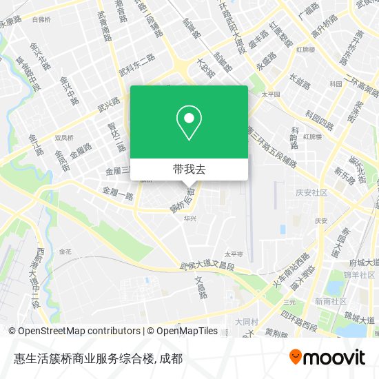 惠生活簇桥商业服务综合楼地图