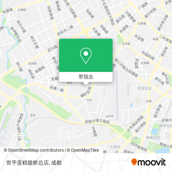 世平蛋糕簇桥总店地图