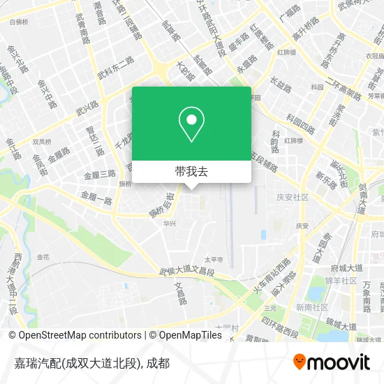 嘉瑞汽配(成双大道北段)地图