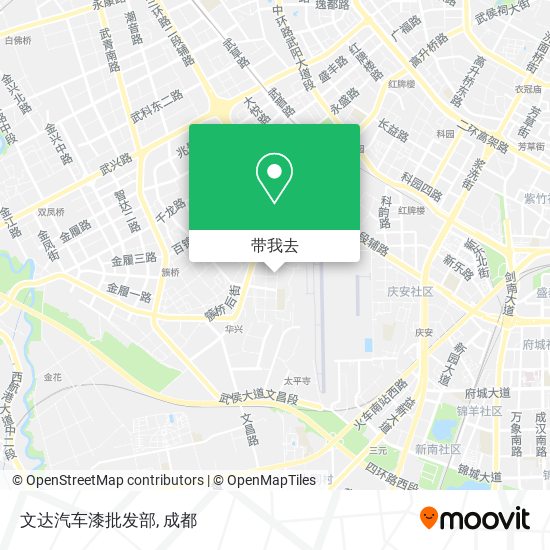 文达汽车漆批发部地图