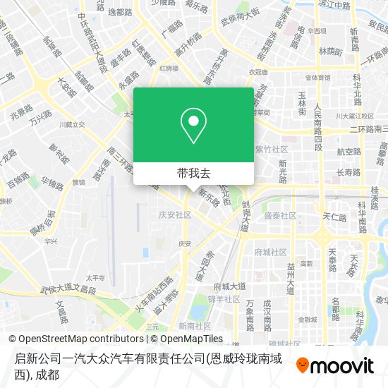 启新公司一汽大众汽车有限责任公司(恩威玲珑南域西)地图