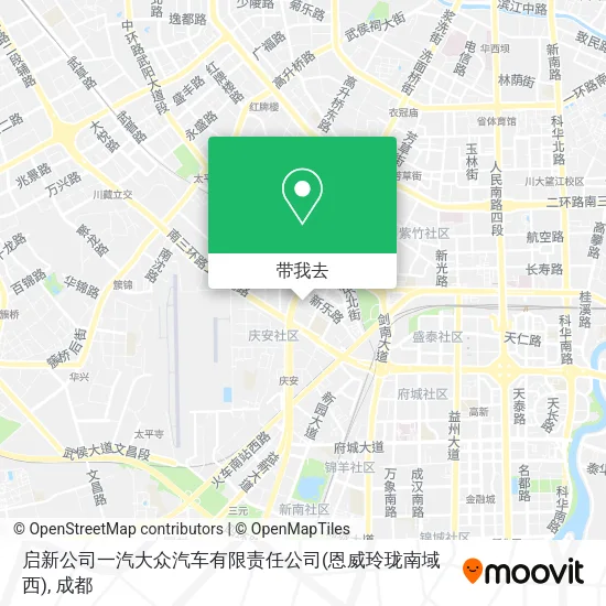 启新公司一汽大众汽车有限责任公司(恩威玲珑南域西)地图