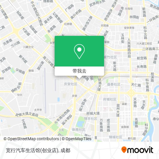 宽行汽车生活馆(创业店)地图