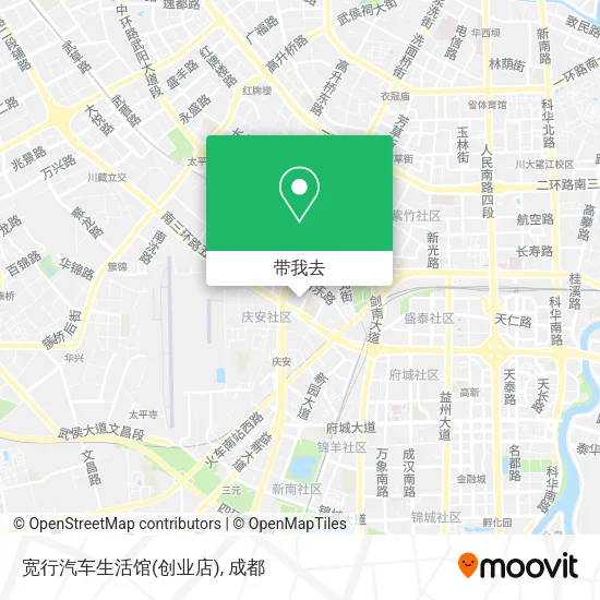宽行汽车生活馆(创业店)地图