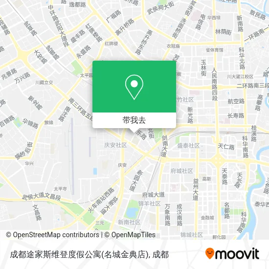 成都途家斯维登度假公寓(名城金典店)地图