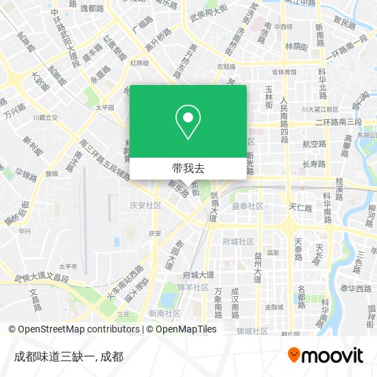 成都味道三缺一地图