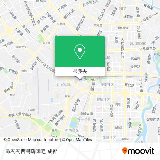 乖蜀蜀西餐嗨啤吧地图